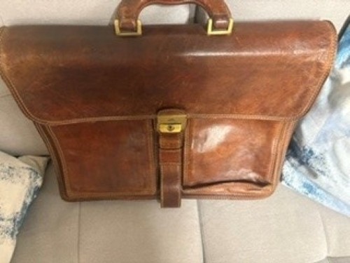 Mens leather briefcase - mens, made
