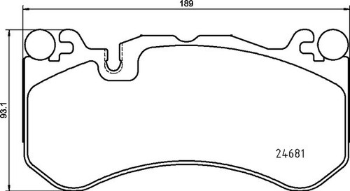 Brake pad set disc - disc,