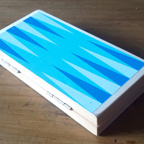 Wooden travel backgammon - backgammon, set