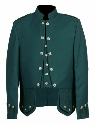 Mens green sheriffmuir doublet - green,