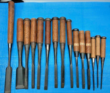 NOMI Vintage Carpentry Tool Wood Chisel Set Made by Japanese Blacksmith #50