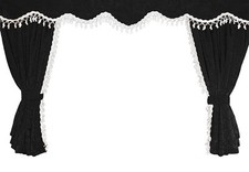 Truck Curtains 5 pcs. Set Black for SCANIA DAF MAN IVECO RENAULT MERCEDES VOLVO