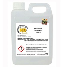 Potassium Carbonate 1500g Jerry Can Pearl Ash High Grade 99.9% FREE UK POSTAGE