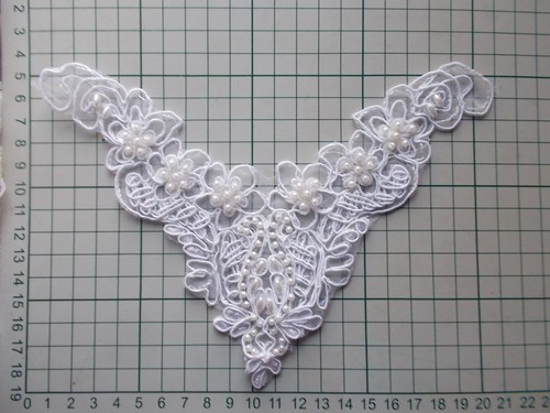 Sequin organza applique - on,