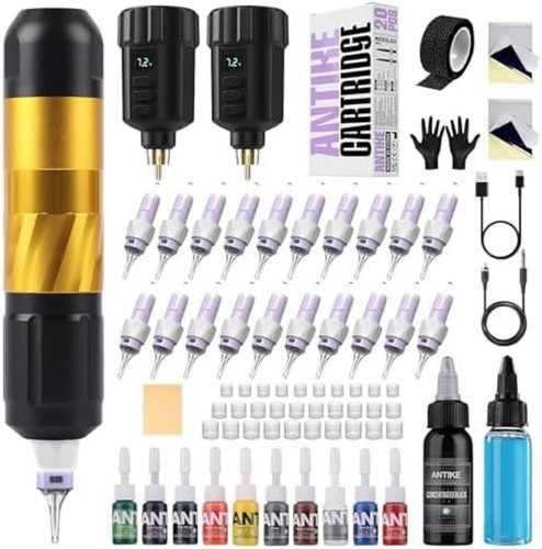 Wireless tattoo kit - tattoo, gun