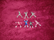 Micro Machines - Vintage Power Rangers Black, Blue, Pink, Red and Puttys!