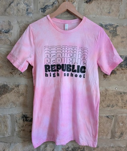 Bella canvas pink tie - tie, dye