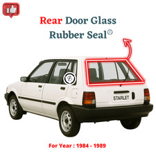 Toyota Starlet EP70 EP71 (1984-1989) Rear Door Glass Rubber Seal