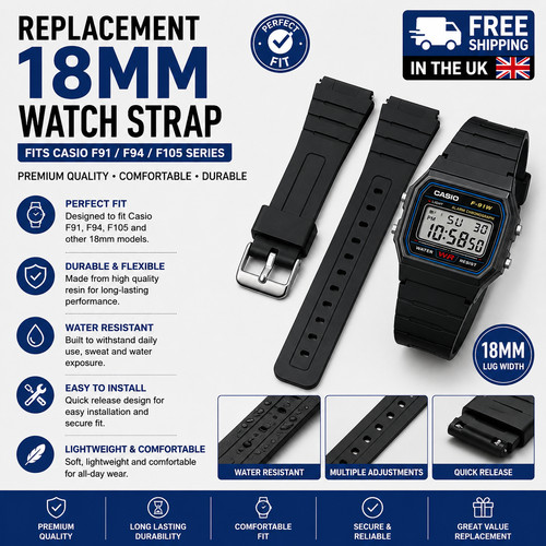 Replacement strap for - replacement, casio