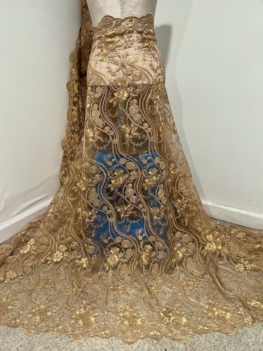 Antique gold corded embroidery - antique,