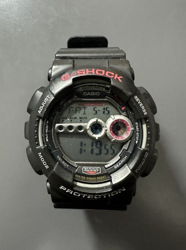 Casio shock 100 black red - g-shock, gd-100