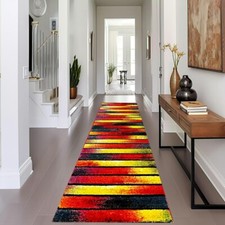Non Slip Hallway Runner Rug Traditional Hall Bedroom Carpet Small Large Door Mat