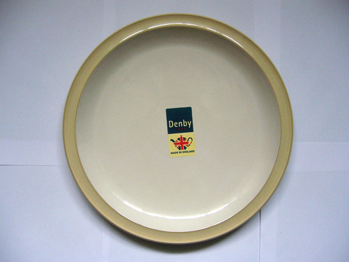 Denby caramel dinner - caramel, plate