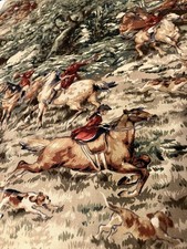 Equestrian, Fox Hunt Fabric, 1