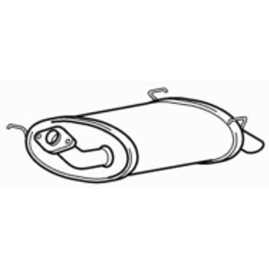 Quality rear exhaust silencer - quality,