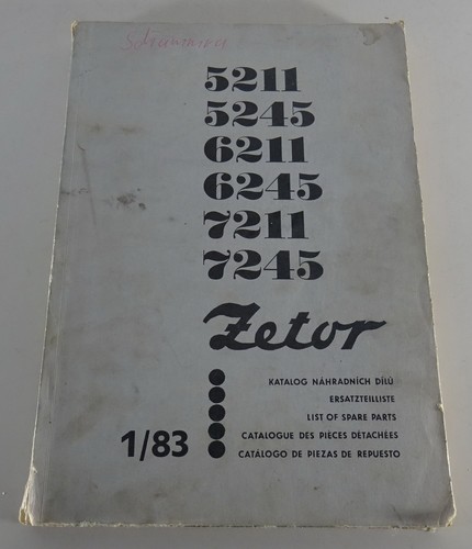 Parts catalog zetor tractor - parts,