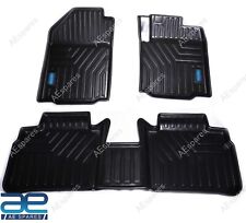 Car Floor Foot Mat Hard PVC Set of 3 Black For Suzuki Grand Vitara