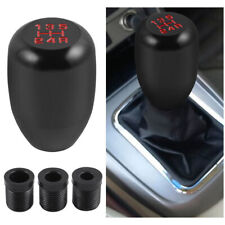 Universal Car 5 Speed Aluminum Shift Knob Manual Gear Stick Shifter Black Lever