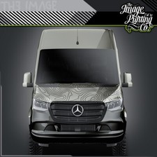 BESPOKE Topographic BONNET Decal  - Camper vinyl - Sprinter Crafter Boxer - AR