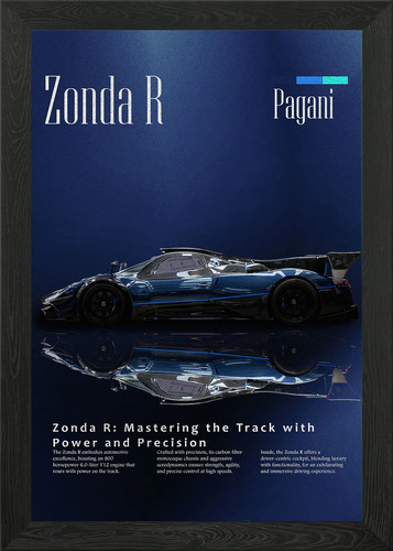 Pagani zonda race car framed - zonda,