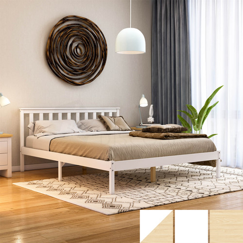 Wooden bed frame - bed, solid