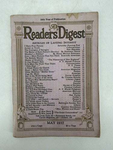 Reader digest magazine may - reader's,