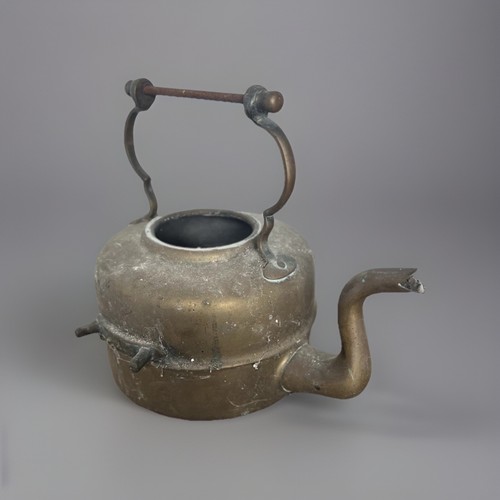 Antique brass kettle - kettle, with