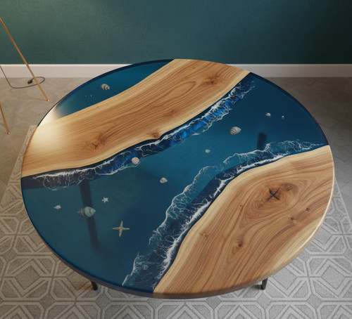 Round blue epoxy - round,