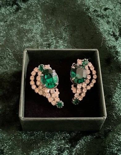 Kramer emerald green earrings - kramer,