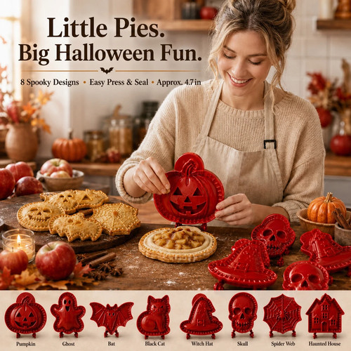 8pc halloween mini hand - mini, pie