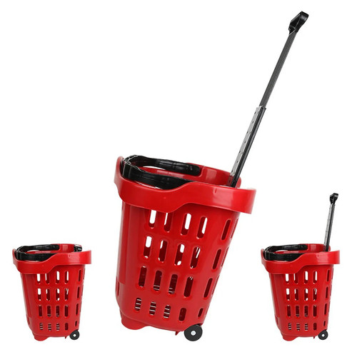 Plastic wheeled shopping - plastic,