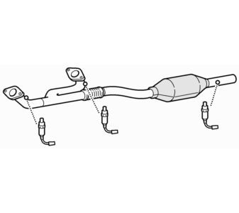 Front pipe catalytic - pipe, &