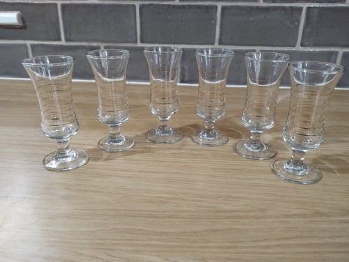 Six sherry schooners glasses - sherry,