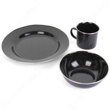 Black Enamel Camping Dinner