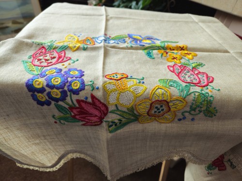 Crewel work embroidery - crewel,