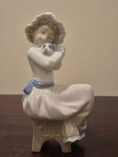 NAO by Lladró Girl with Puppy