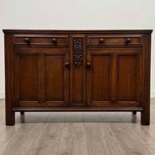 Antique 20th Century Good Quality Sideboard In Oak ( REF AF-4791 )