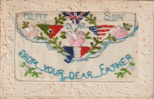 Silk postcard my dear - 1,