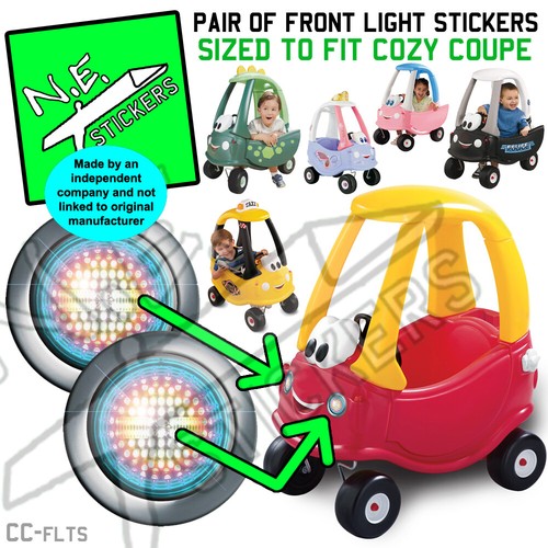 Front lights stickers sized - stickers,