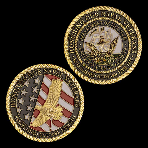 Navy veterans challenge - challenge, coin