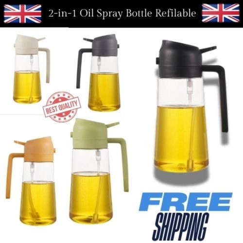 Oil spray bottle - 2-in-1,