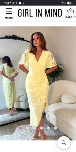 Girl mind lemon lace - in, dress