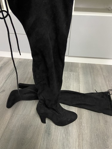 Suede thigh high - high, heeled