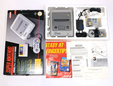 Super Nintendo SNES Console Boxed Complete With Paperwork & Super Mario World