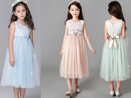 Girls lace dress flower - lace,