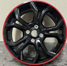 Genuine Ford Fiesta Mk8 17" Alloy Wheel 7J Black With Red Ring 2327911