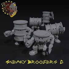 5 x Resin Ork Barrel boys 40K