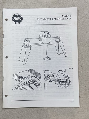 Shopsmith mark alignment - shopsmith,