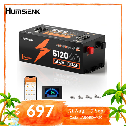 5120wh 48v 100ah lifepo4 - 5120wh,