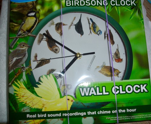 Bird song wall clock - song,